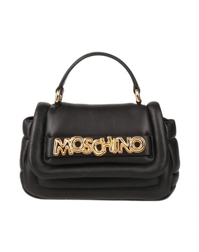 Moschino Woman Handbag Black Size - Leather