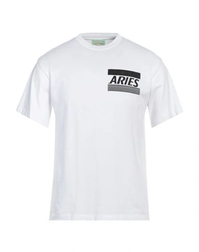 ARIES ARIES MAN T-SHIRT WHITE SIZE XXL COTTON