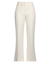 Valentino Garavani Woman Pants Cream Size 4 Virgin Wool, Silk In White
