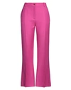 Valentino Garavani Woman Pants Fuchsia Size 2 Virgin Wool, Silk In Pink