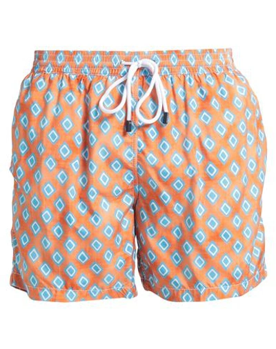 Barba Napoli Man Swim Trunks Orange Size Xxl Polyester