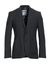 Moschino Man Blazer Charcoal Size 38 Wool, Polyester, Elastane In Grey