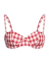 Acne Studios Linen-blend Bra Top In Red