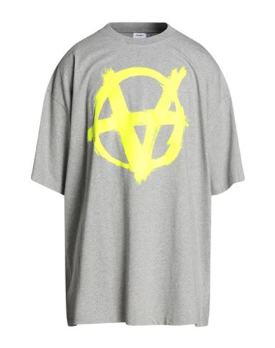 Vetements Man T-shirt Light Grey Size Xl Cotton