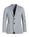 BOGLIOLI BOGLIOLI MAN BLAZER GREY SIZE 46 COTTON, POLYAMIDE, ELASTANE