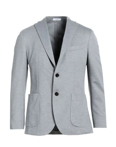 Boglioli Man Blazer Grey Size 38 Cotton, Polyamide, Elastane