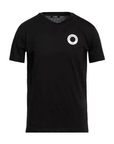C'n'c' Costume National Man T-shirt Black Size 3xl Cotton