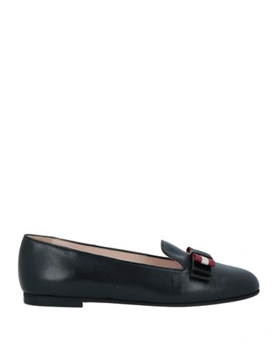 Bally Woman Loafers Black Size 8.5 Lambskin