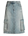 Givenchy Cotton Skirt In Blue