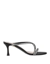 N°21 Woman Sandals Black Size 11 Textile Fibers In Black