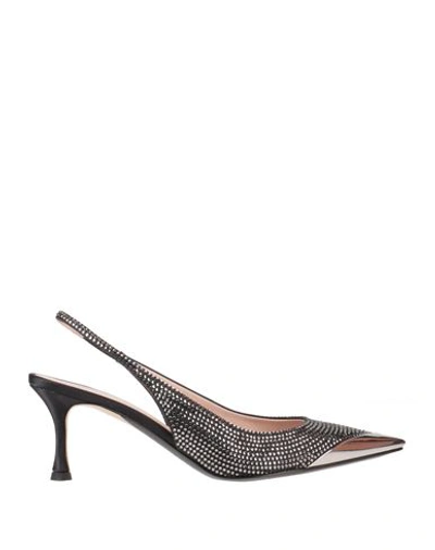 N°21 Woman Pumps Black Size 10 Textile Fibers In Black