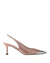 N°21 Woman Pumps Blush Size 10 Textile Fibers In Pink