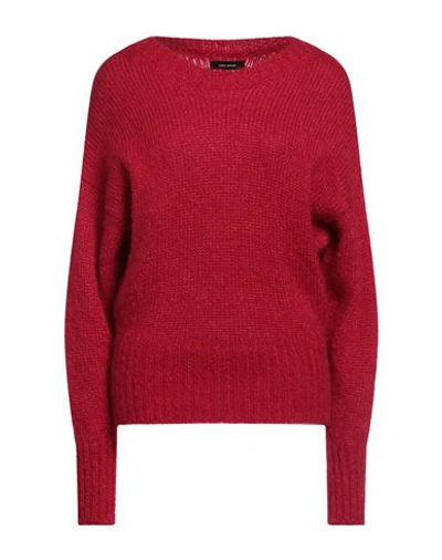Isabel Marant Woman Sweater Tomato Red Size 6 Mohair Wool, Polyamide, Merino Wool