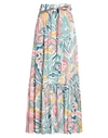 Etro Printed Cotton And Silk-blend Midi Skirt In White