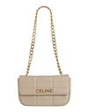Celine Woman Shoulder Bag Dove Grey Size - Soft Leather