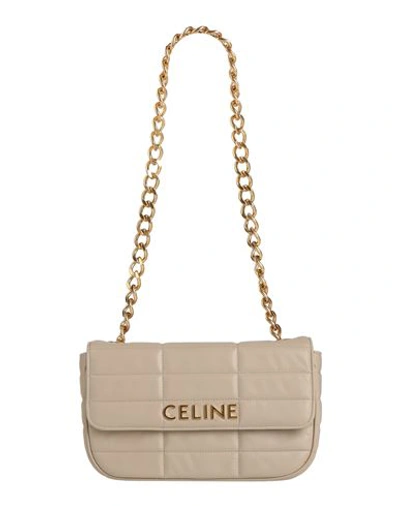 Celine Woman Shoulder Bag Dove Grey Size - Soft Leather