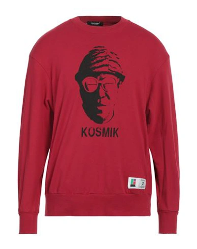 Undercover Man Sweatshirt Red Size 2 Cotton, Polyurethane