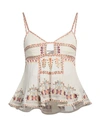 Isabel Marant Embroidered Cut-out Sleeveless Top In White
