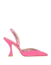 Stuart Weitzman Woman Pumps Fuchsia Size 10.5 Soft Leather In Pink