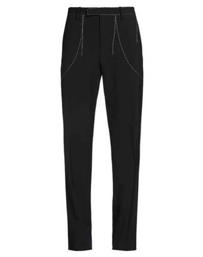 Off-white Man Pants Black Size 32 Polyester, Virgin Wool, Elastane