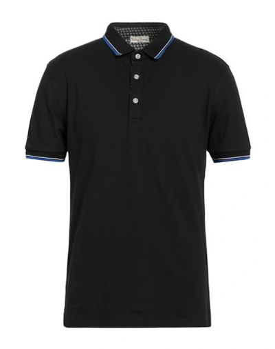 Cashmere Company Man Polo Shirt Black Size 38 Cotton