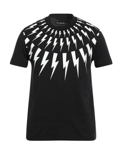 Neil Barrett Man T-shirt Black Size 3xl Cotton