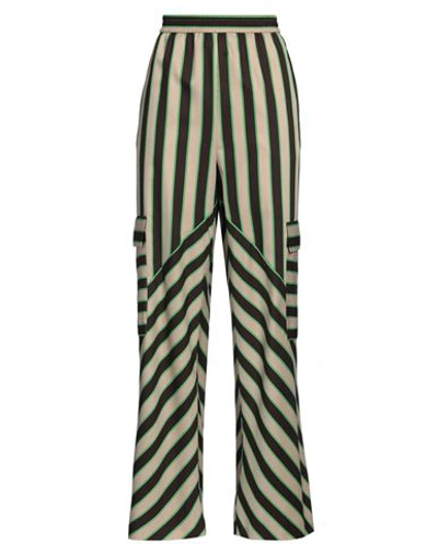 Msgm Woman Pants Sand Size 10 Viscose, Polyamide In Beige