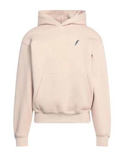 Neil Barrett Man Sweatshirt Beige Size S Cotton, Polyester