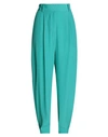Rochas Woman Pants Turquoise Size 6 Acetate, Silk In Blue