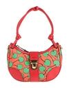 Moschino Woman Handbag Tomato Red Size - Textile Fibers, Leather In Tomato Red