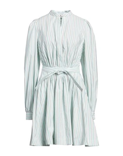 Etro Woman Mini Dress Light Green Size 10 Cotton, Polyester