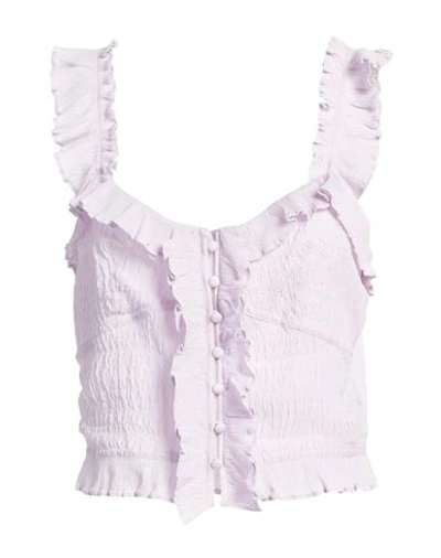 Isabel Marant Woman Top Lilac Size 6 Polyester, Elastane In Purple