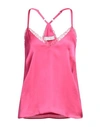Kaos Woman Top Fuchsia Size 10 Viscose In Pink