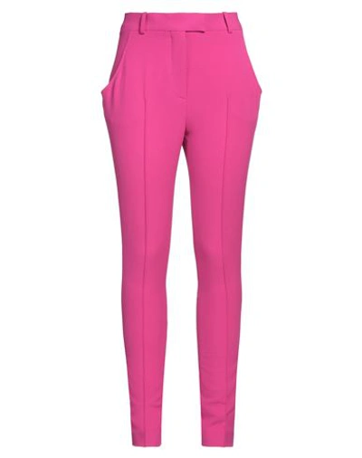 Attico The  Woman Pants Fuchsia Size 2 Polyester, Viscose, Elastane, Cupro, Cotton In Pink