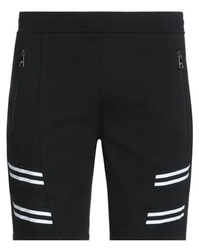 Neil Barrett Man Shorts & Bermuda Shorts Black Size Xl Viscose, Polyamide, Elastane