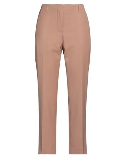 Dries Van Noten Woman Pants Light Brown Size 4 Polyester, Wool In Beige