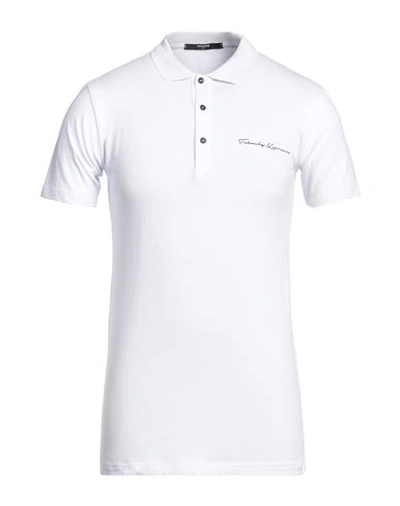 Takeshy Kurosawa Man Polo Shirt White Size M Cotton, Elastane