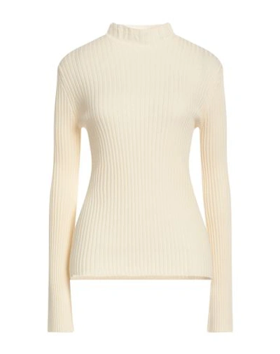 Chloé Woman Turtleneck Ivory Size M Wool, Cashmere In White