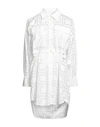 Msgm Woman Mini Dress White Size 6 Cotton, Polyester