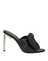 Off-white Woman Sandals Black Size 6 Textile Fibers In Black