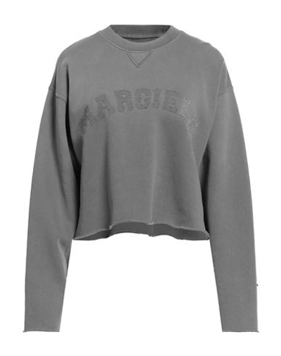 Maison Margiela Woman Sweatshirt Military Green Size L Cotton