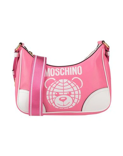 Moschino Woman Cross-body Bag Fuchsia Size - Leather In Pink