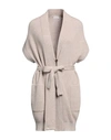 BRUNELLO CUCINELLI BRUNELLO CUCINELLI WOMAN CARDIGAN SAND SIZE XL COTTON, POLYESTER