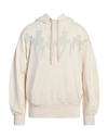 Neil Barrett Man Sweatshirt Ivory Size Xl Cotton, Elastane In White