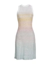 Missoni Woman Mini Dress Off White Size 8 Viscose, Polyester, Polyamide, Cupro