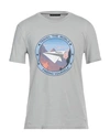 Mr & Mrs Italy Man T-shirt Grey Size S Cotton In Grey