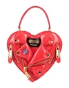 Moschino Biker Heart-shaped Bag Woman Handbag Red Size - Leather