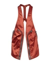 Rick Owens Man Vest Rust Size 40 Polyamide In Red