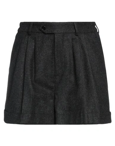 Celine Woman Shorts & Bermuda Shorts Steel Grey Size 16 Wool
