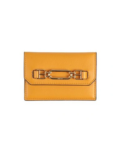Bally Woman Document Holder Ocher Size - Bovine Leather In Yellow